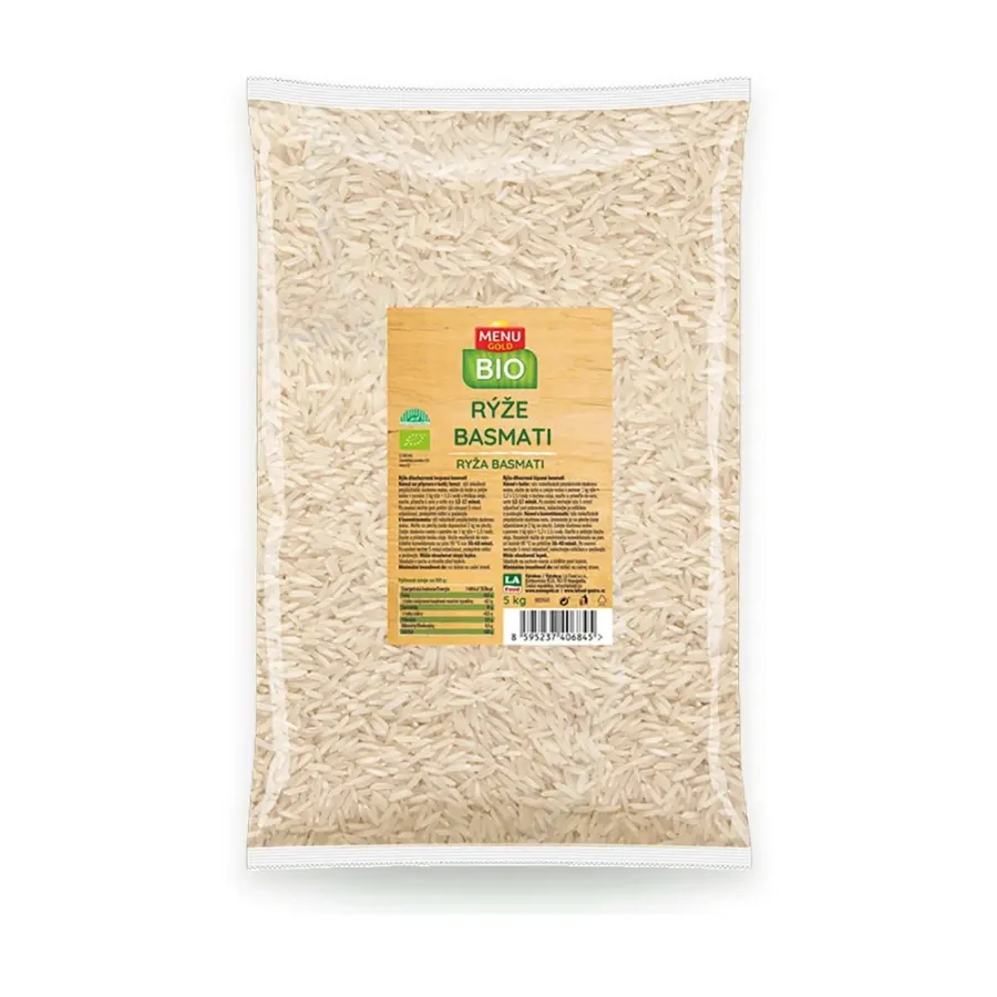Menu Gold BIO rýže basmati 5 kg