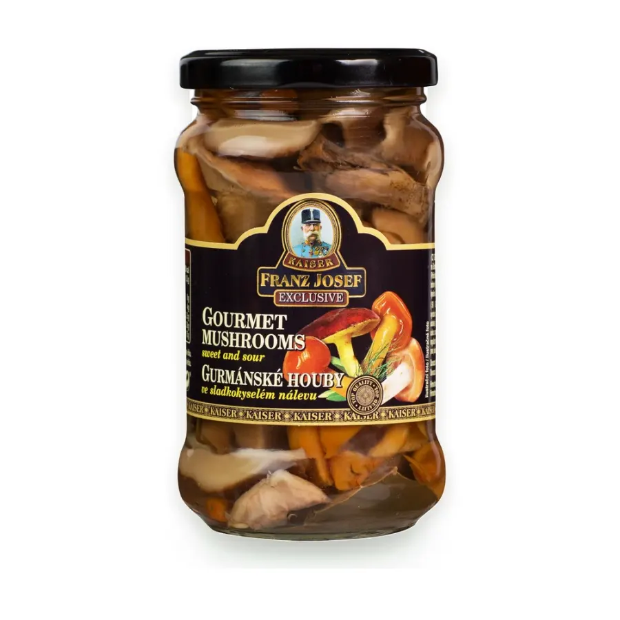 Gourmet houby ve sladkokyselém nálevu 314 ml