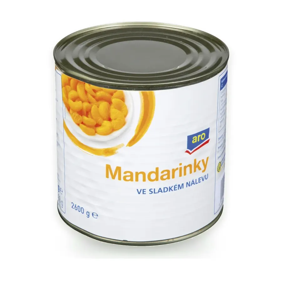 Mandarinky ve sladkém nálevu 2600 g