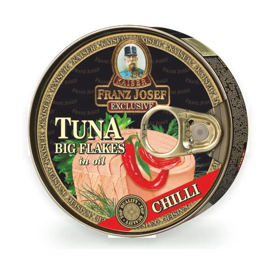 Tuňák kousky v oleji s chilli 170 g