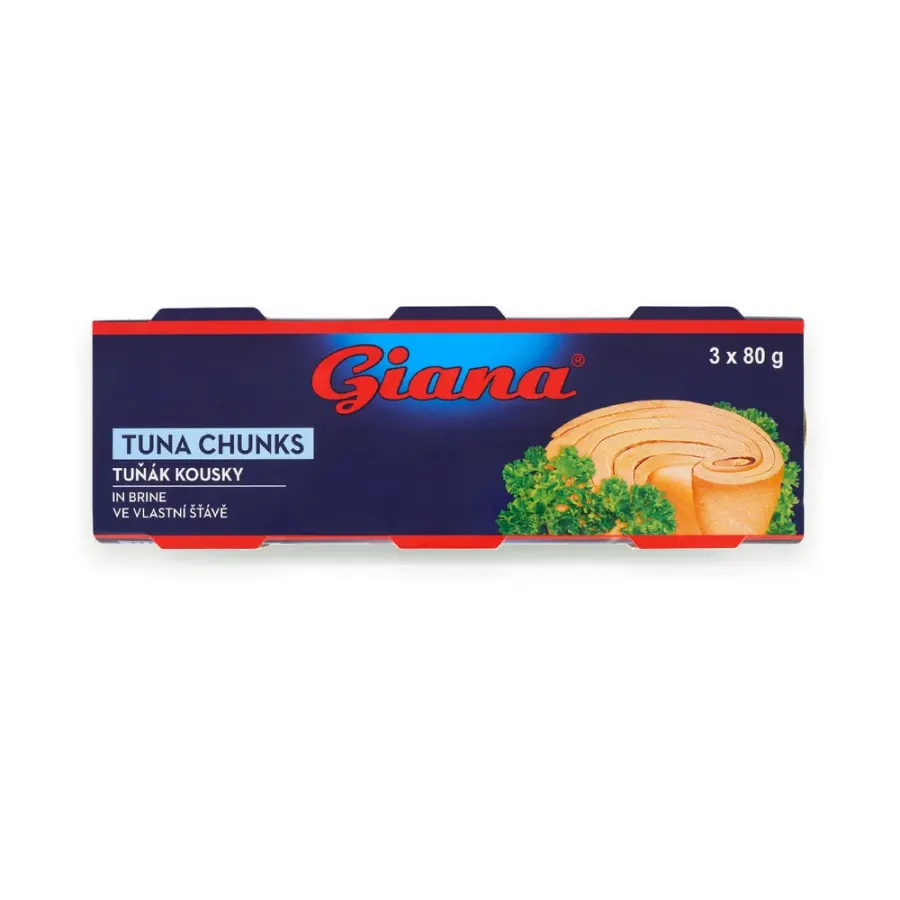 Tuňák kousky ve vlastní šťávě 3 x 80 g