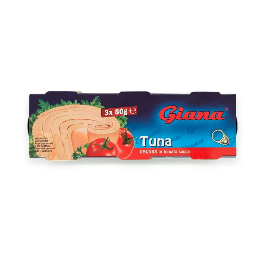 Tuňák kousky v rajčatové omáčce 3 x 80 g