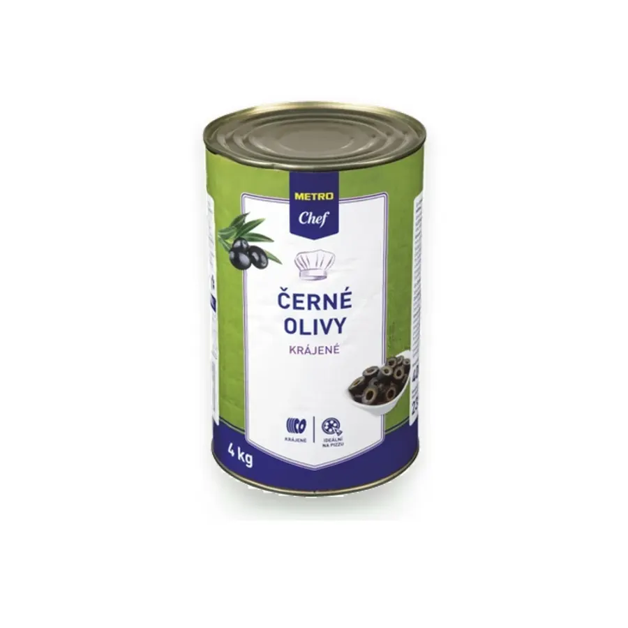Olivy černé krájené 4000 g