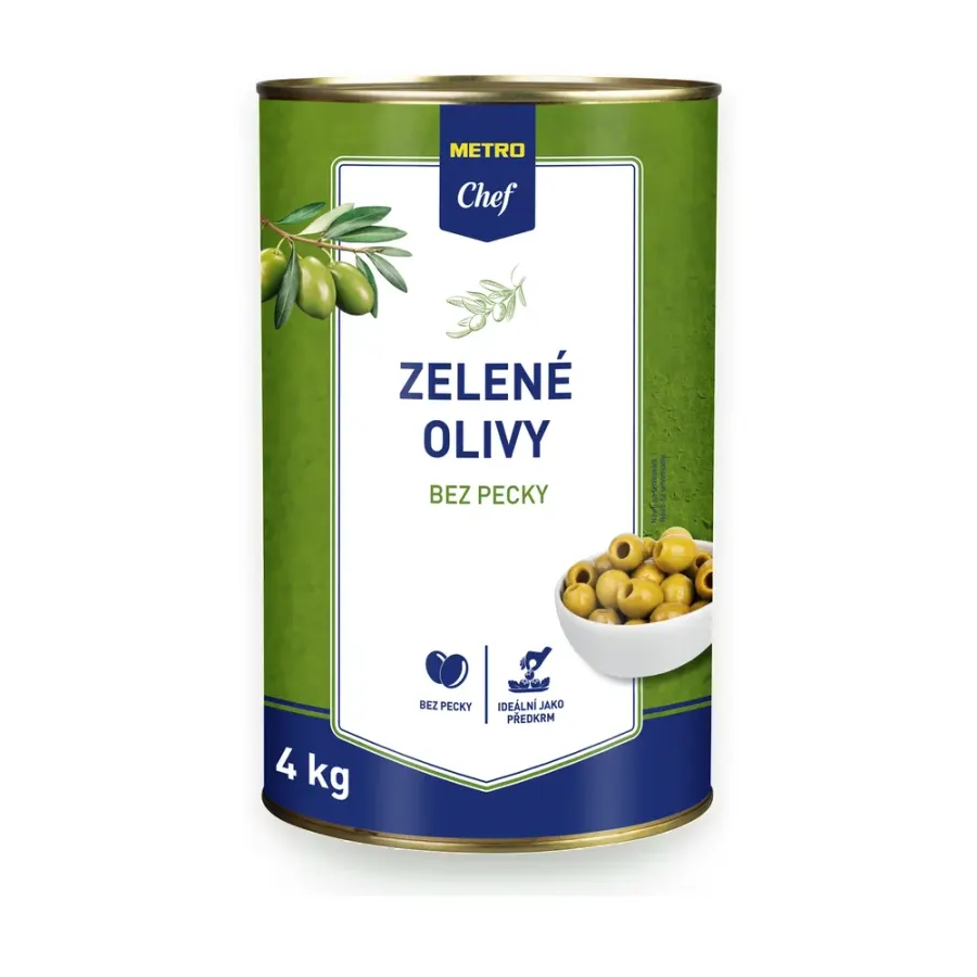 Olivy zelené bez pecky 4000 g