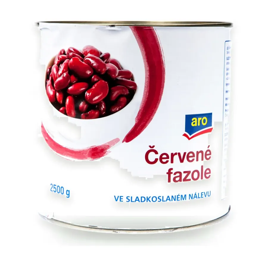 Fazole červené ve sladkoslaném nálevu 2,5 kg