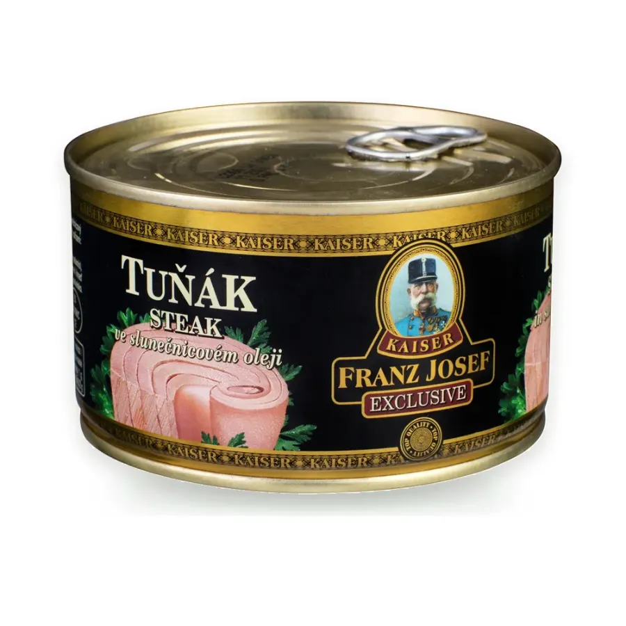 Tuňák steak ve slunečnicovém oleji 385 g