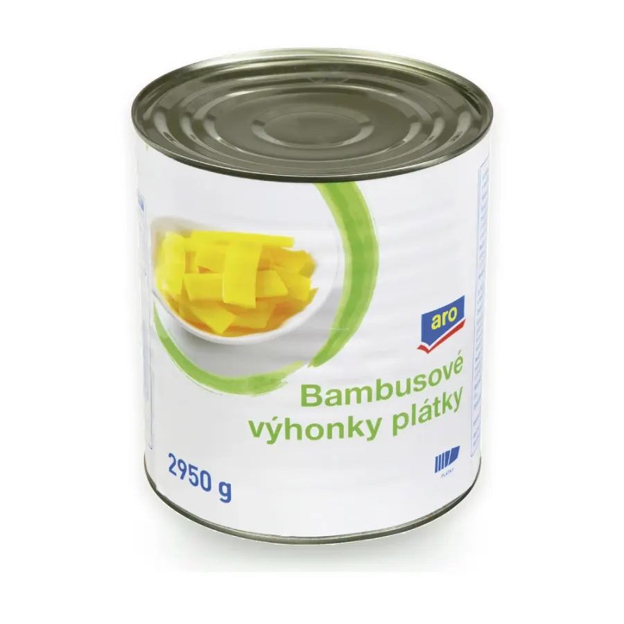 Výhonky bambusu plátky 2950 g