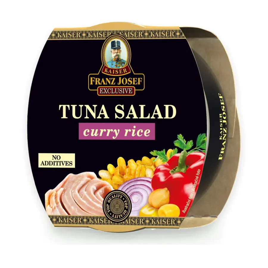 Tuňákový salát kari s rýží 160 g