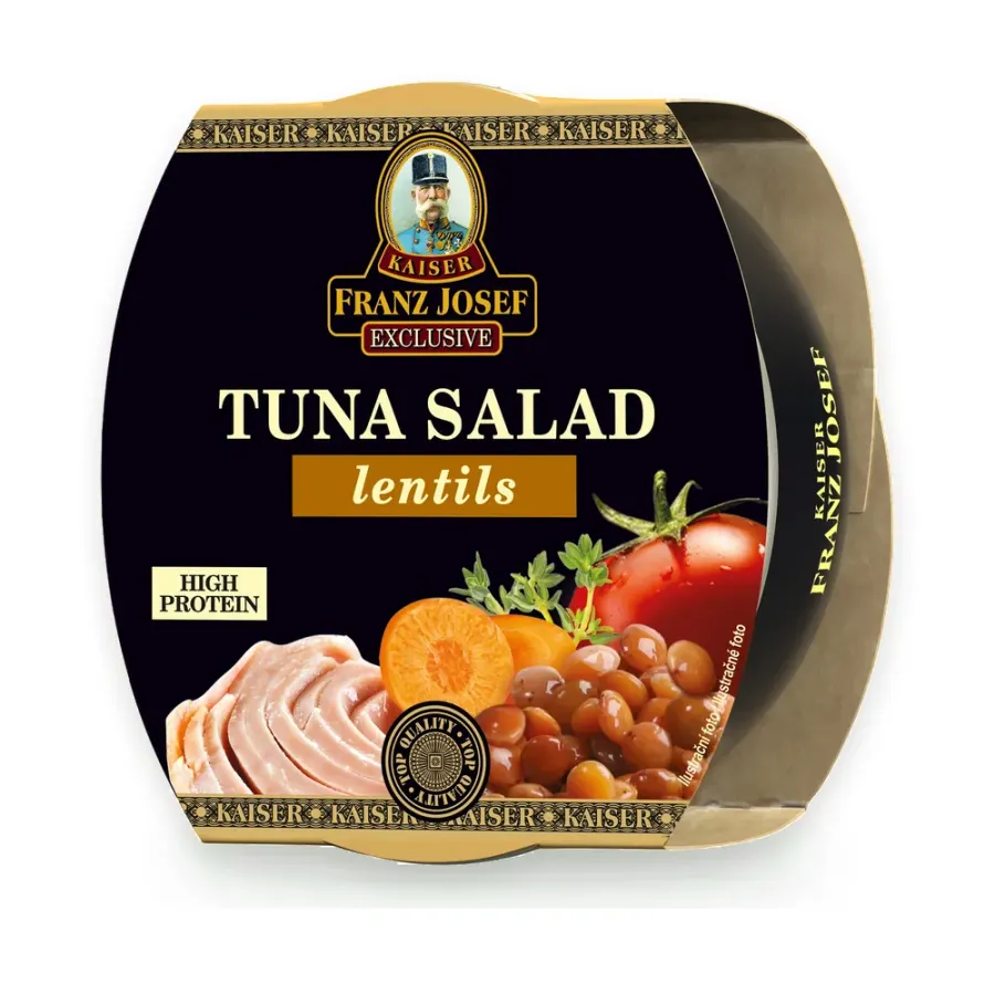 Tuňákový salát s čočkou 160 g