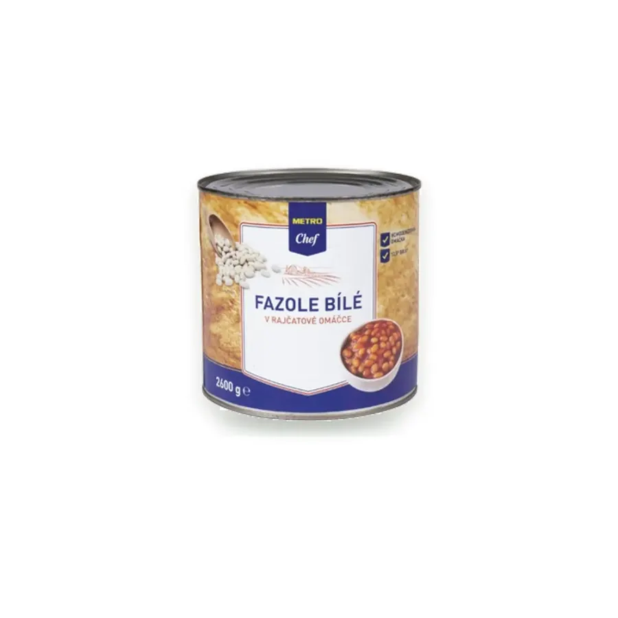 Bílé fazole v tomatové omáčce 2600 g