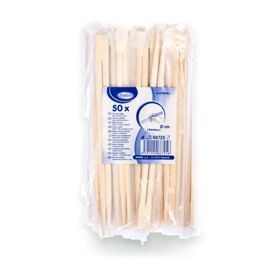 Hůlky čínské Gastro bambus 21 cm, 50 párů