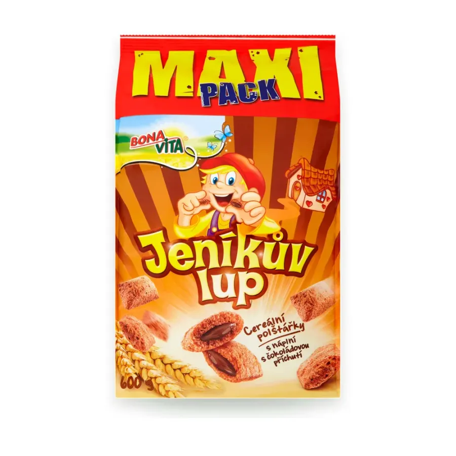 Jeníkův lup cereální taštičky čokoládové 600 g