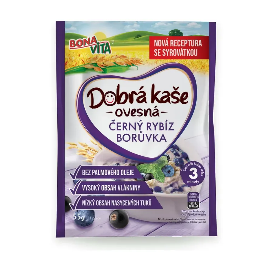 Dobrá kaše rybíz borůvka 55 g
