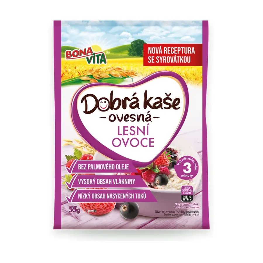Dobrá kaše ovesná lesní ovoce 55 g
