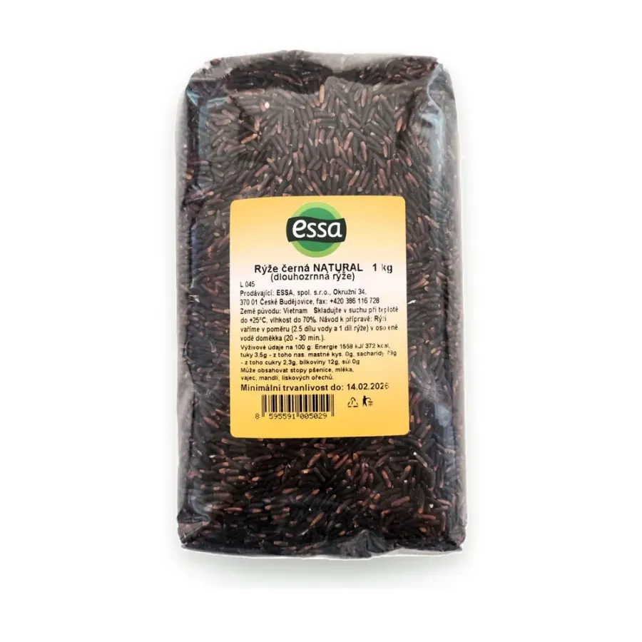 Rýže černá natural 1 kg