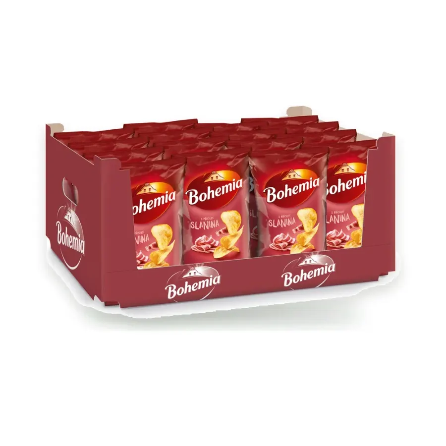 Chipsy slanina 18 x 130 g