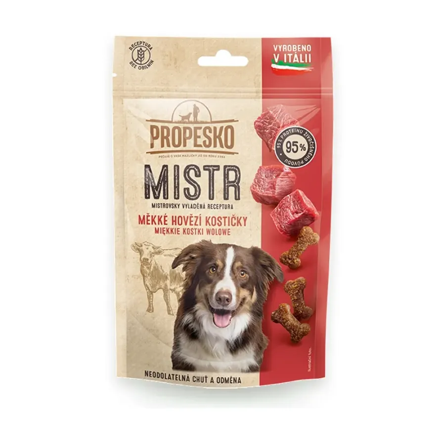 Mistr Snack hovězí pamlsky pro psy 90 g