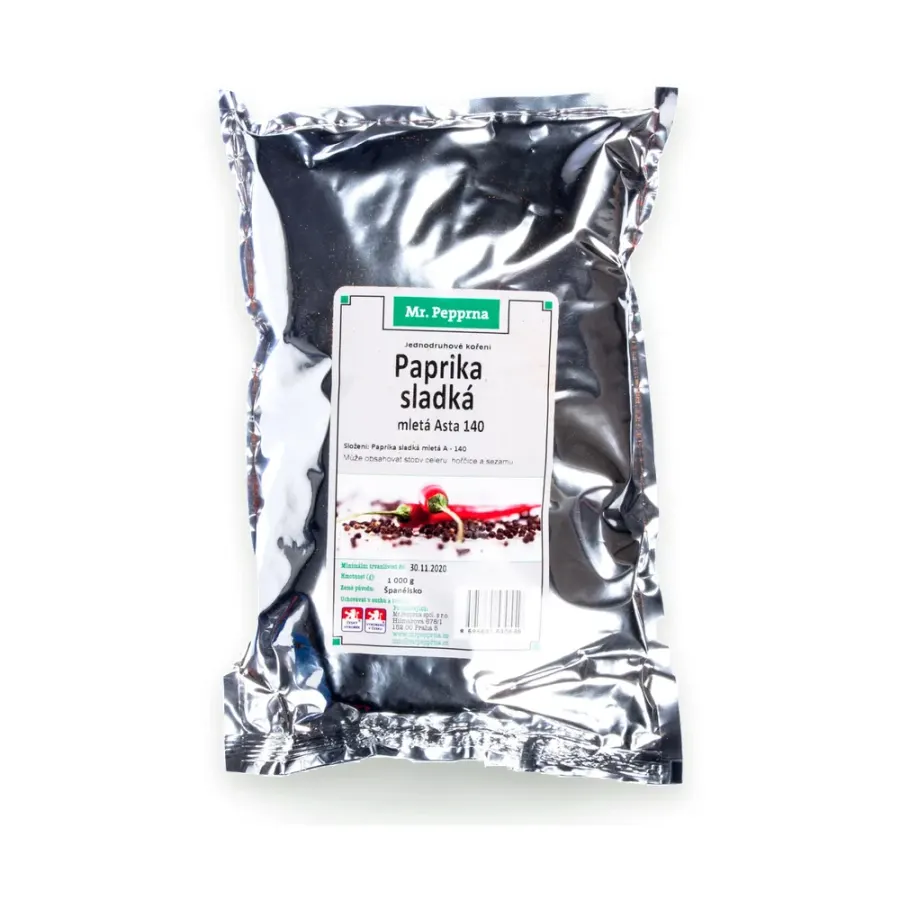 Paprika sladká mletá ASTA 140 1 kg