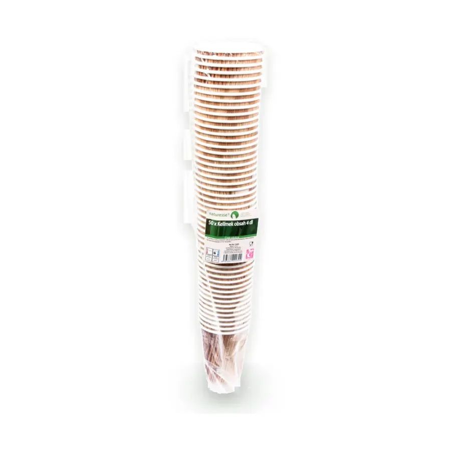 Kelímek hnědý přírodní 400 ml