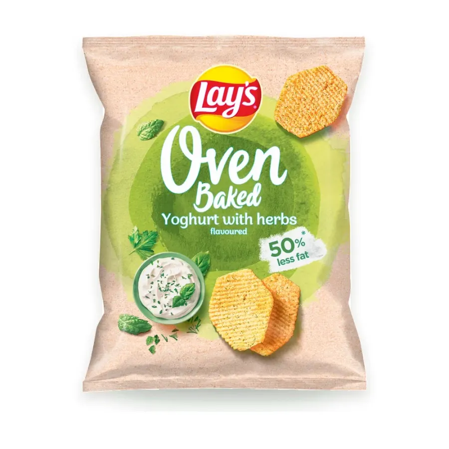 Baked Yogurt & Herb chipsy 14 x 55 g