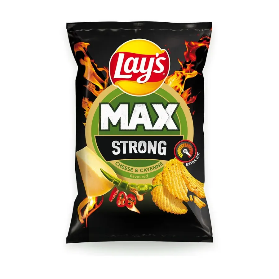 Strong Cheese & Cayenne chipsy 55 g