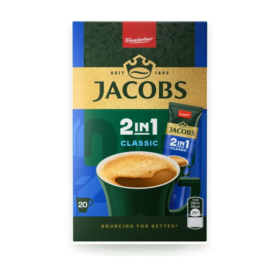 Classic 2v1 instantní káva 20 ks 248 g