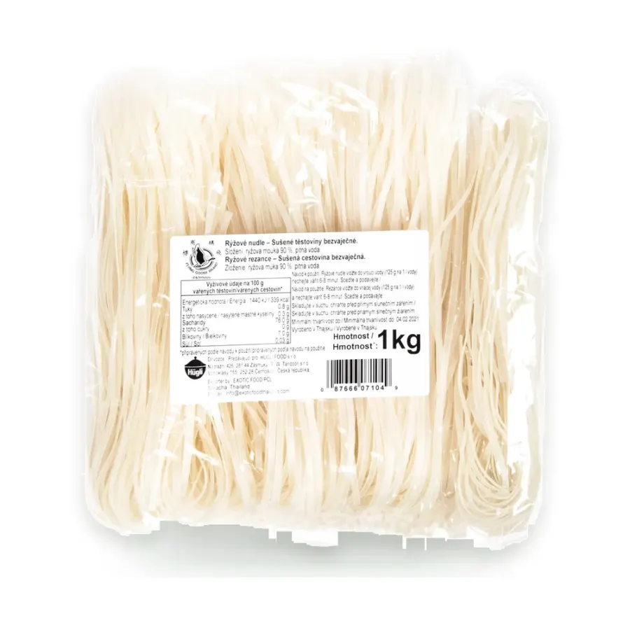 Nudle rýžové široké 1 kg