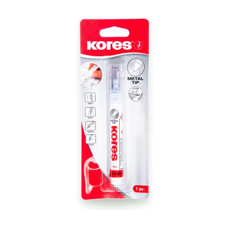 Korekční pero Metal Tip bílé 10 g