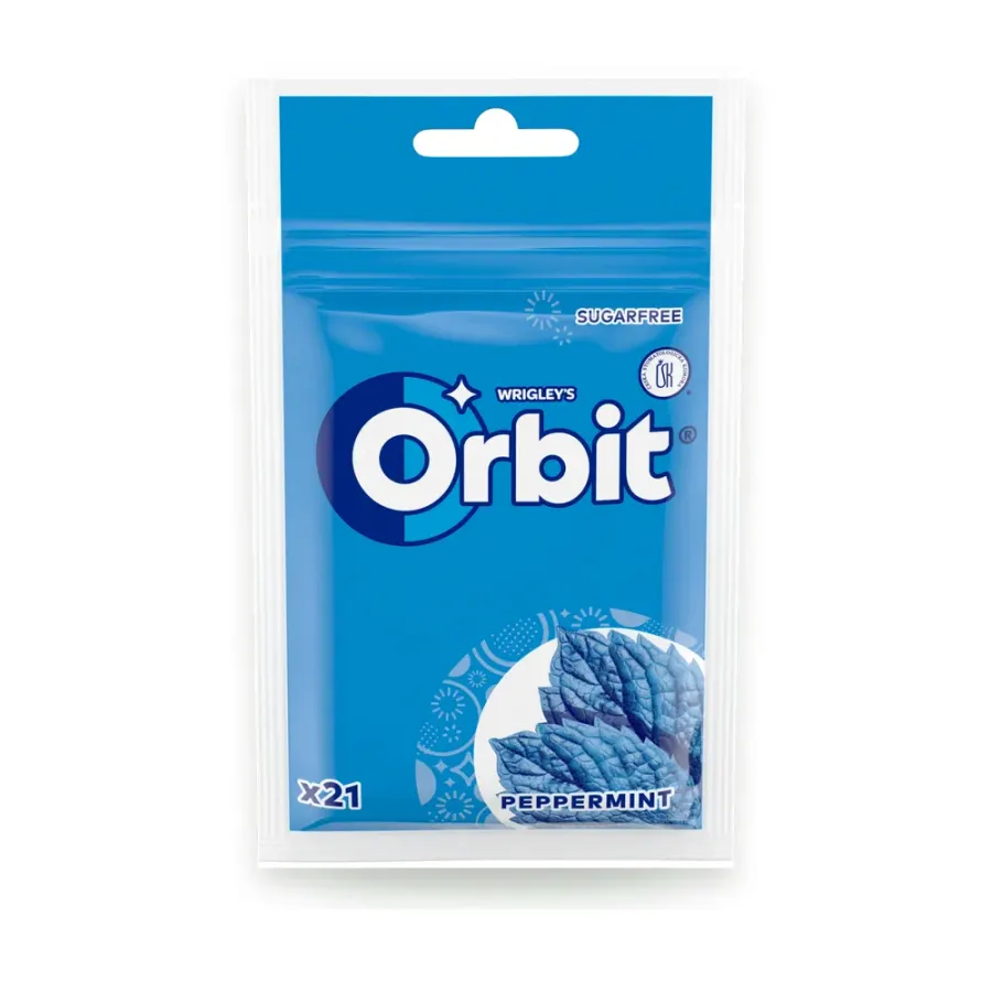 Peppermint žvýkačky v sáčku 29 g