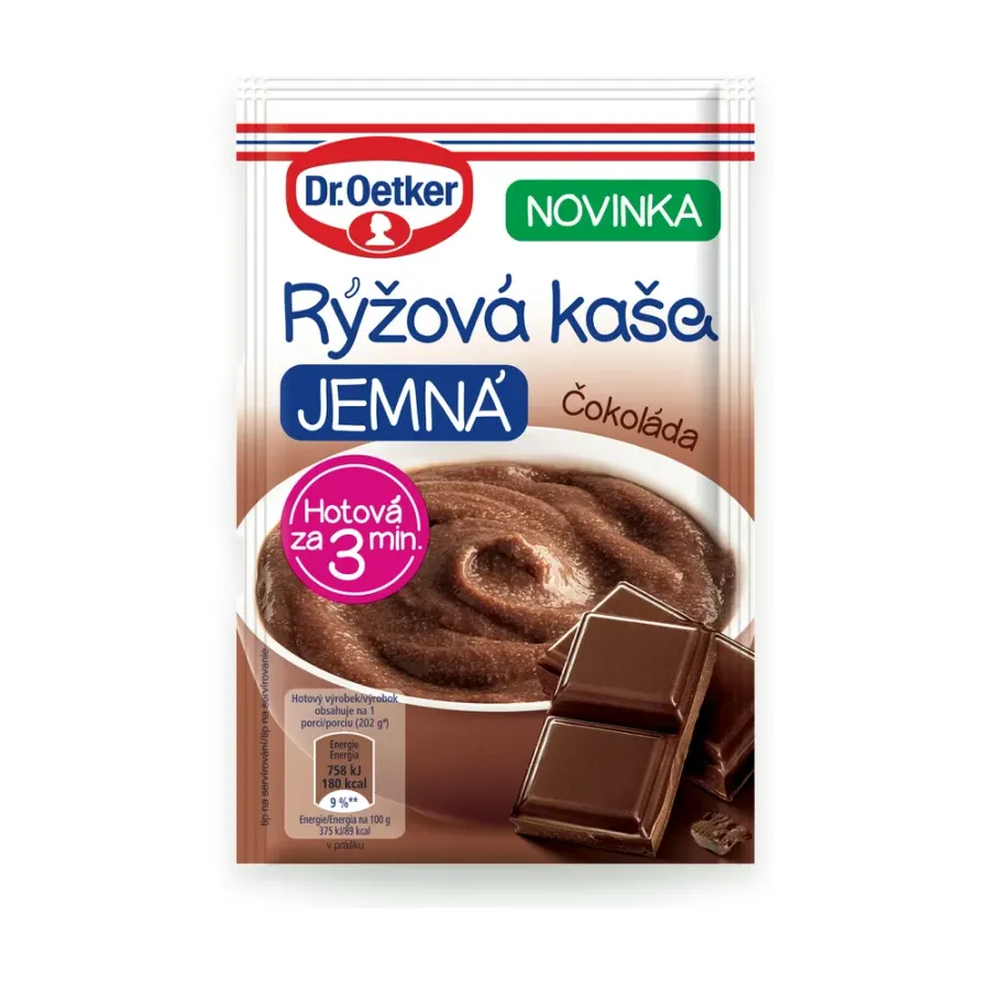 Rýžová kaše jemná čokoláda 52 g