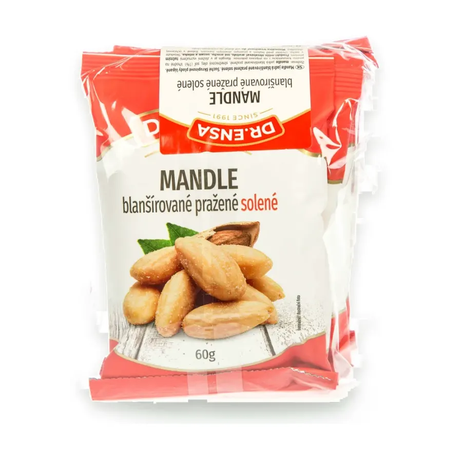 Mandle pražené solené 60 g