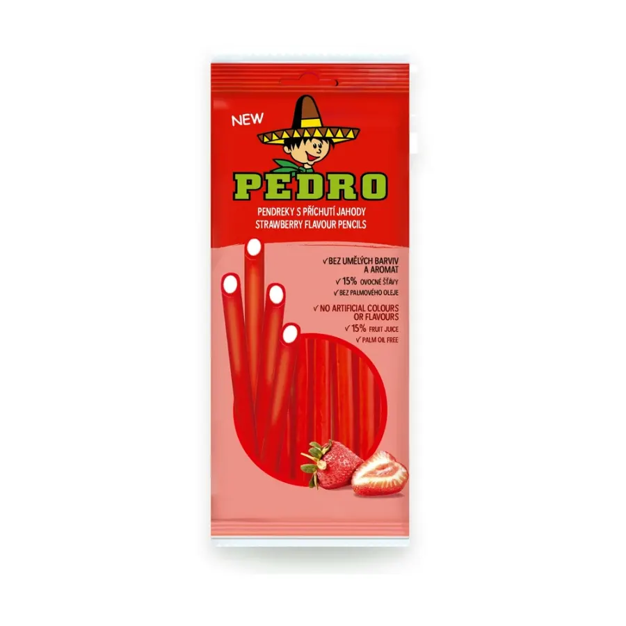 Pendreky želé s příchutí jahoda 80 g