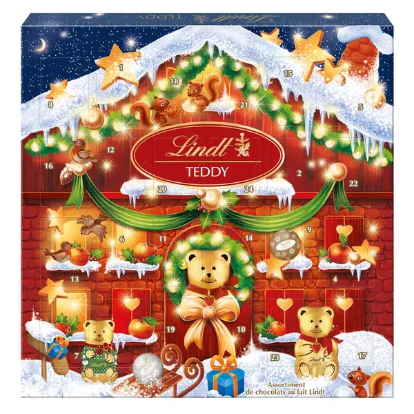 Lindt Adventní kalendář Teddy 124 g