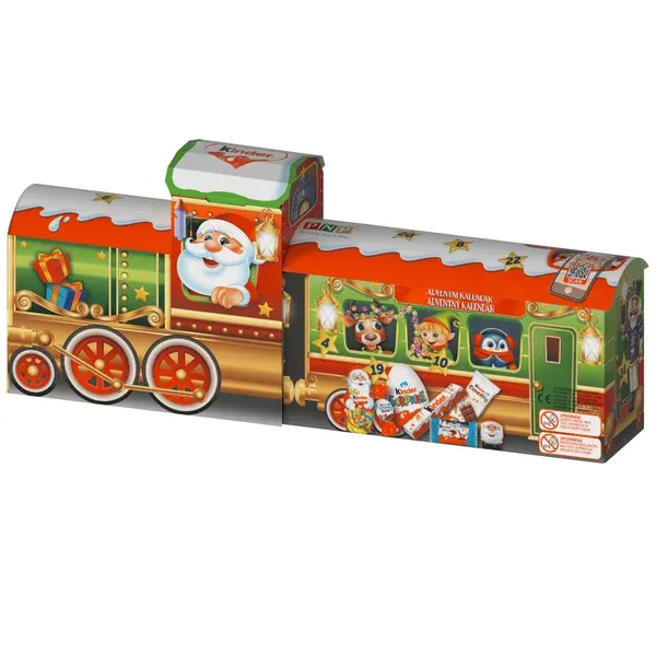kinder Adventní kalendář vláček - Mašinka se Santou 226 g