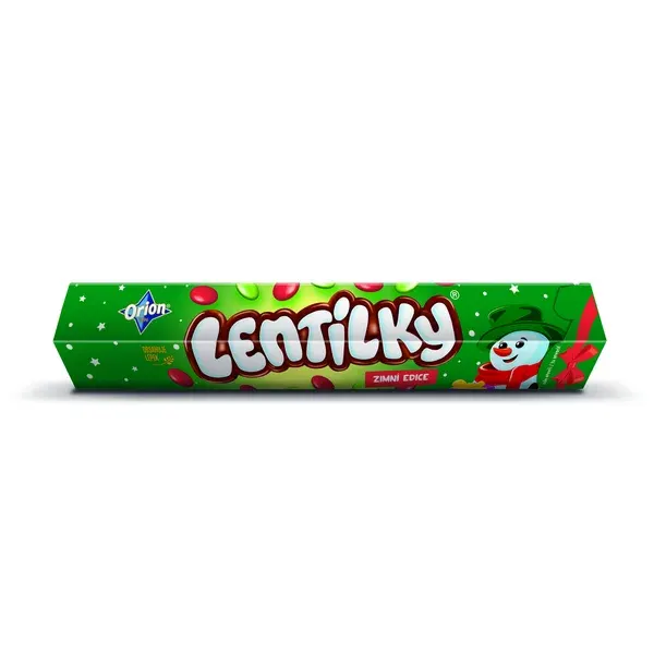 Smarties Lentilky Vánoční zelené červené 120 g