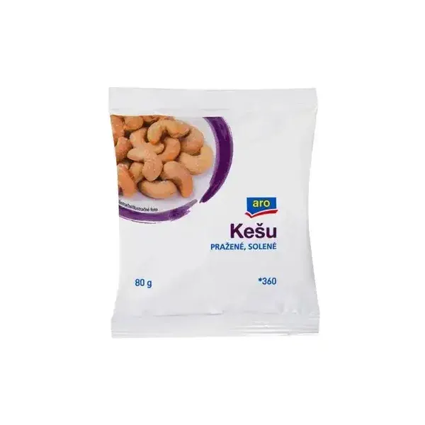 aro Kešu pražené solené 80 g