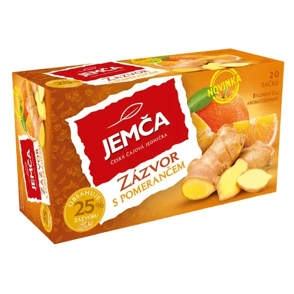 Jemča Zázvor s pomerančem bylinný čaj 20 ks