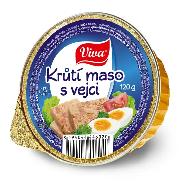 Viva Krůtí maso s vejci 120 g